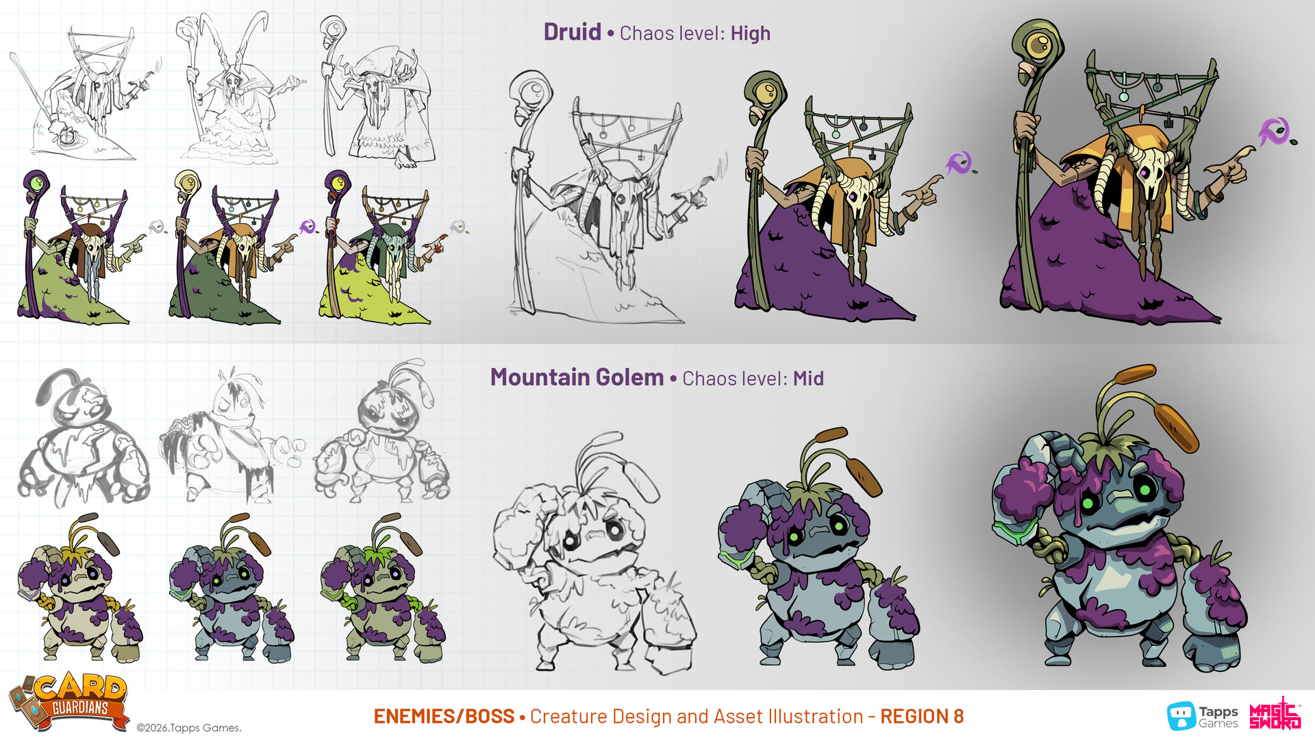 Enemy concept art for Card Guardians by Magic Sword Studio for Tapps Games (11 of 19)